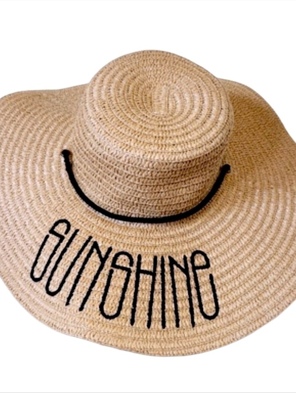 Sunshine Tanโ Straw Hat Beach Summer Embroidered